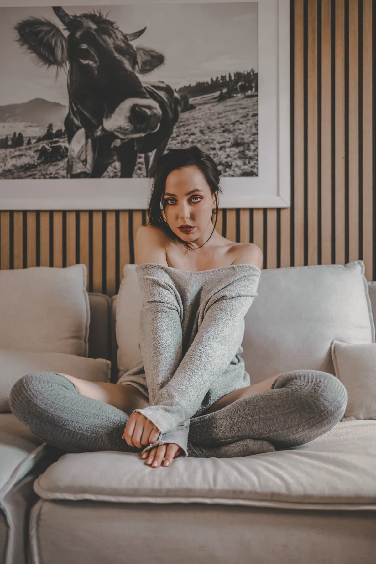 Intime Boudoir-Studie im warmen Interieur – Anteros Boudoir Zürich